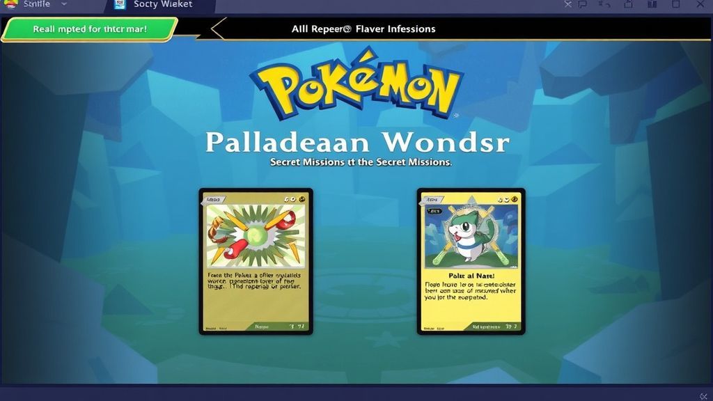 【帕底亚奇观】宝可梦卡牌手游隐藏任务全攻略